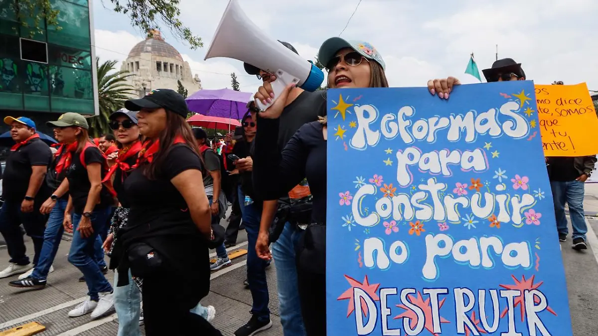 Manifestación contra reforma judicial